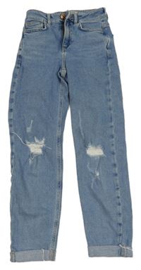 Modré mom rifle s prošoupáním New Look