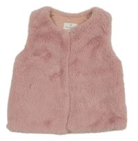 Ružová kožušinová vesta Matalan