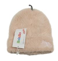 Nové - Svetloružová chlpatá čapica so srdiečkami Bel&Bo