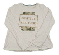 Pudrové triko s nápisem Primark