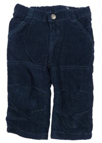 Tmavomodré podšité manšestrové kalhtoy zn., Dopodopo