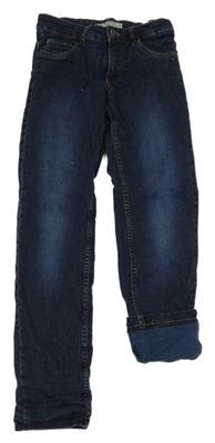 Tmavomodré podšité slim rifle Pocopiano 