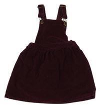 Vínová menšestrová na traká sukňa H&M