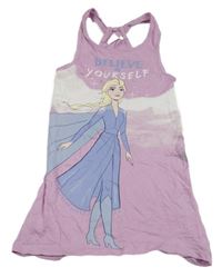 Světlerůžový dlouhý top s Elsou Disney