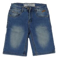 Modré teplákové riflové kraťasy Yigga