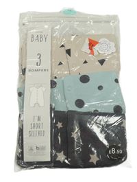 Nové - 3x - Čierny + svetlozelený + béžový overal so vzorom George