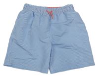 Nové - Modro-bílé pruhované plážové kraťasy Dunnes 