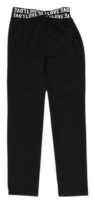 Čierne športové legíny s nápismi Shein