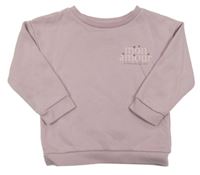 Lila mikina s nápisom Primark