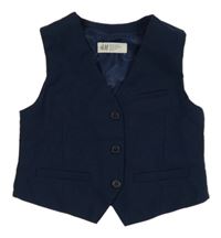 Tmavomodrá slavnostní vesta H&M