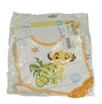 Nové - Bielo-oranžový podbradník so Simbou Disney