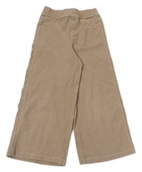 Béžové wide leg teplákové kalhoty zara