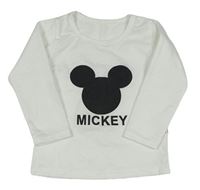 Bílé mikinotriko s Mickey