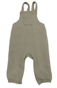 Béžovošedé prošívané/vzorované tech fleece na traké tepláky s vreckom Matalan