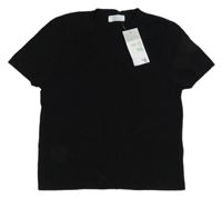 Nové - čierne úpletové crop tričko PRIMARK