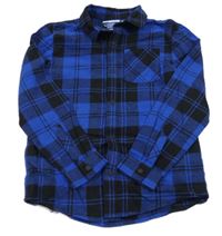 Černo-safírová kostkovaná košile F&F