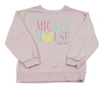 Svetloružová mikina s Mickey PRIMARK