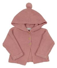 Staroružový prepínaci sveter s kapucňou s brmbolcom LEIGH TUCKER