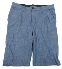 Modré chino plátěné kraťasy riflového vzhledu H&M