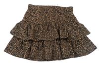 Béžová sukňa s leopardím vzorom George
