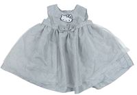 Šedé šusťákovo/síťované šaty s Hello Kitty H&M