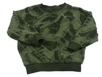 Khaki mikina s dinosaurami George