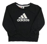 Černá mikina s logem Adidas