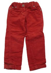 Červené menšestrové nohavice Lupilu