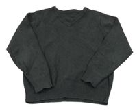 Antracitový melírovaný sveter Dunnes