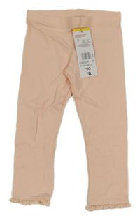 Nové - Růžové legíny s krajkou F&F