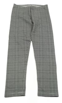 Čierno-biele kockované legíny C&A