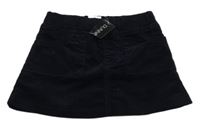 Nové - Tmavomodrá menšestrová sukňa Dunnes