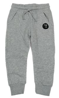 Nové - Sivé melírované tepláky F&F