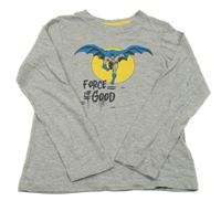 Šedé melírované triko s Batmanem DC Comics