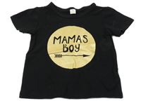 Čierne tričko s nápisom