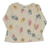 Svetlobéžové tričko s Bluey H&M