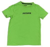 Zelené tričko s nápisom F&F