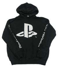 Čierna mikina s PlayStatiton a kapucňou H&M