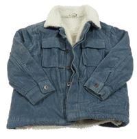 Šedomodrá zateplená menšestrová bunda Pep&Co