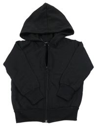 Čierna prepínaci mikina s kapucňou