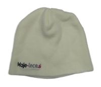 Smotanová pletená čapica s nápisom