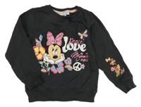 Antracitová mikina s Minnie Disney