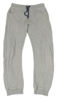 Šedé melírované tepláky 