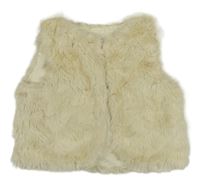 Smotanová kožušinová podšitá vesta H&M