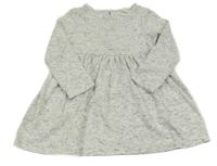 Sivé melírované šaty Next