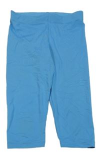 Modré crop športové legíny