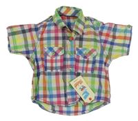 Nové - farebná kockovaná košeľa Primark