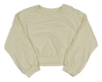 Smotanová crop ľahká mikina Next