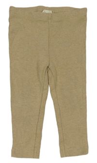 Béžové žebrované legíny Lupilu