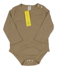 Nové - hnědé žebrované body shein